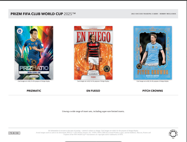 2025 Panini Prizm FIFA Club World Cup Soccer Mega Box