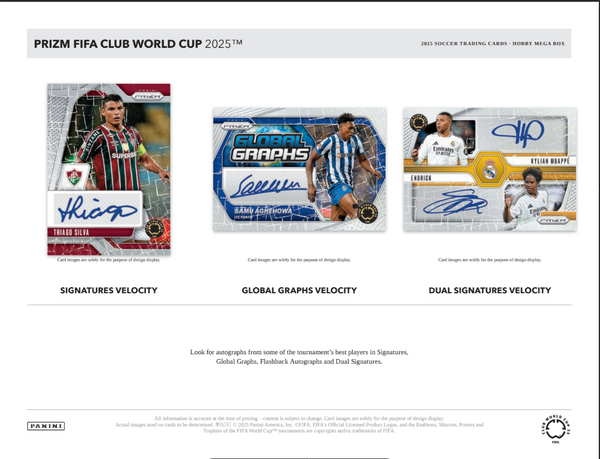 2025 Panini Prizm FIFA Club World Cup Soccer Mega Box