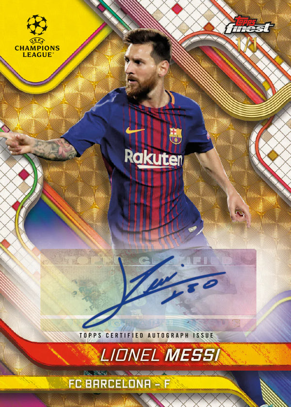 2024-25 Topps UEFA Club Competitions Finest Soccer Hobby Box