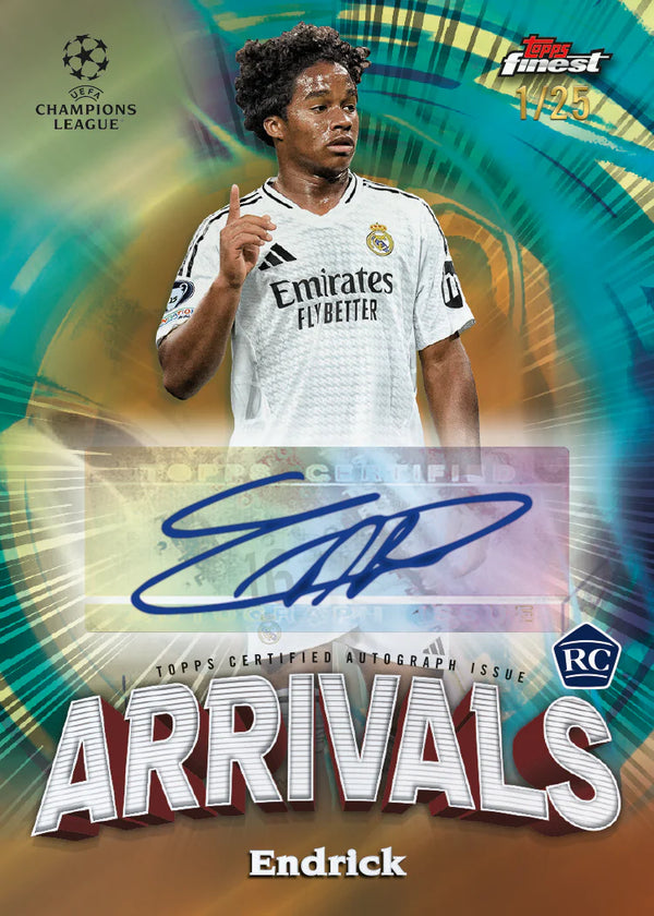 2024-25 Topps UEFA Club Competitions Finest Soccer Hobby Box