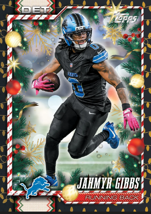 2026 Topps Holiday Football Mega Box (Holiday Exclusive Sparkle Parallels)