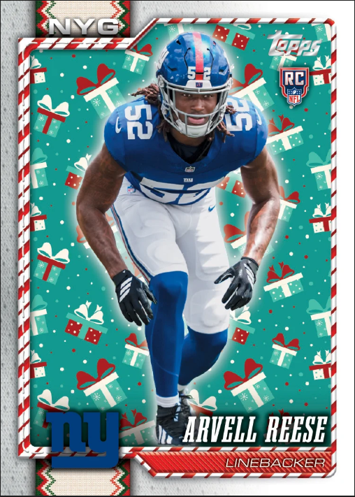2026 Topps Holiday Football Mega Box (Holiday Exclusive Sparkle Parallels)