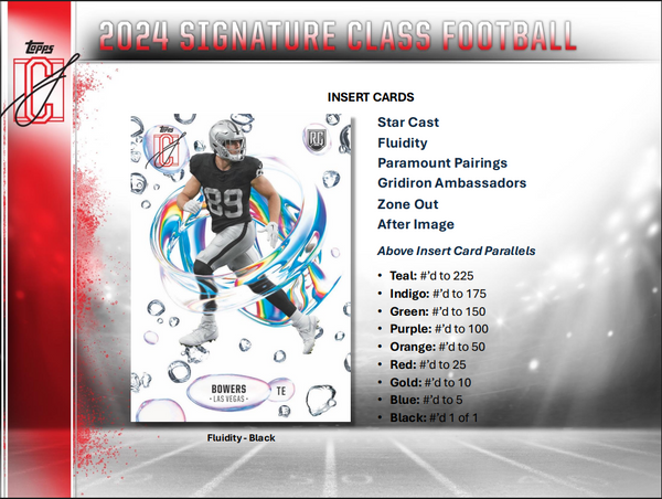 2024 Topps Signature Class Football Hobby Box