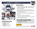 2024-25 Panini UConn Collegiate Basketball Blaster Box (Exclusive Red White & Blue Parallels