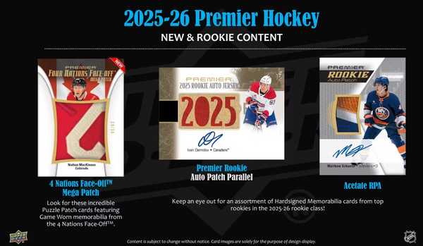 2025-26 Upper Deck Premier Hockey Hobby Box