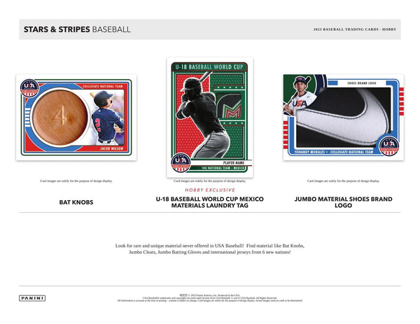 2023 Panini Stars & Stripes Baseball Trading Card Hobby Box