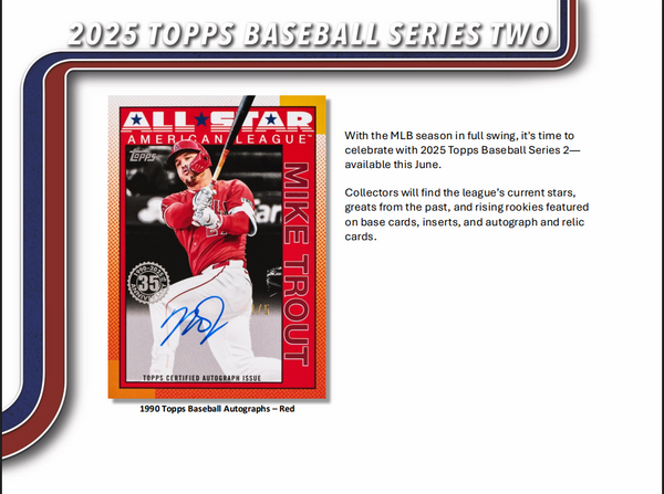 2025 Topps Series 2 Baseball Blaster Box (Exclusive Holiday Base Card Variations)