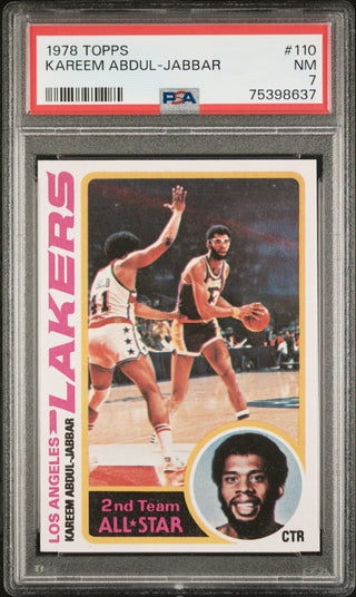 Kareem Abdul-Jabbar 1978 Topps Card #110 (PSA 7)