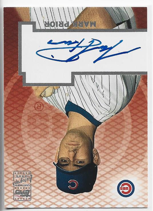 Mark Prior 2003 Topps Autographed Card