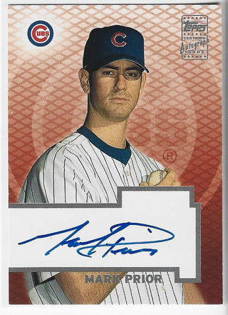 Mark Prior 2003 Topps Autographed Card