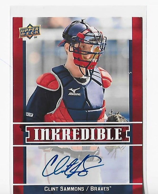 Clint Sammons 2009 Upper Deck #INK-CS Autograph Card