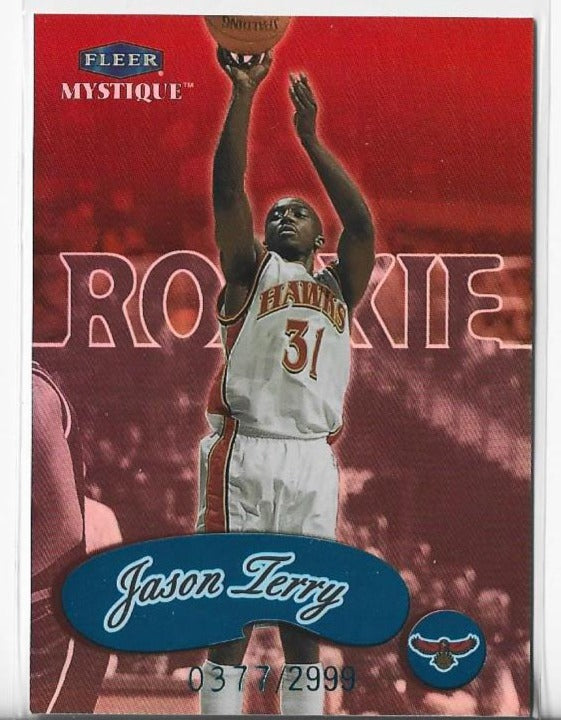 Jason Terry 1999-00 Fleer Mystique #104 (0377/2999) Rookie Card