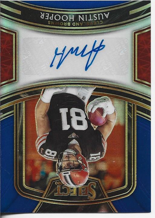 Austin Hooper 2020 Panini Select Autographed Card 75/99 #SI-AHO