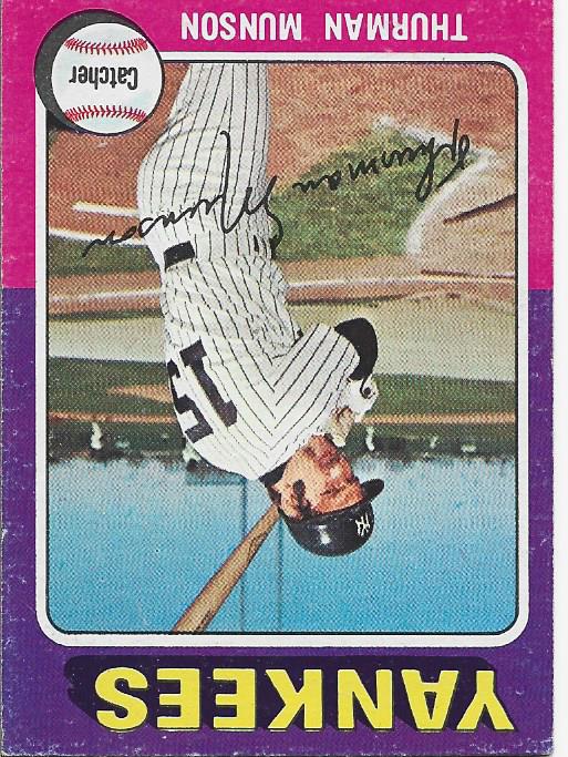 Thurman Munson 1975 Topps Card