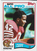 Ronnie Lott 1982 Topps Card #486