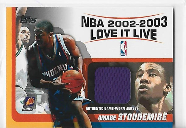 Amare Stoudemire 2002-2003 Topps #LLR-AS Game Worn Jersey