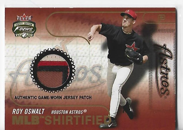 Roy Oswalt 2003 Fleer MLB Shirtified #MLB-RO Game-Worn Jersey Card