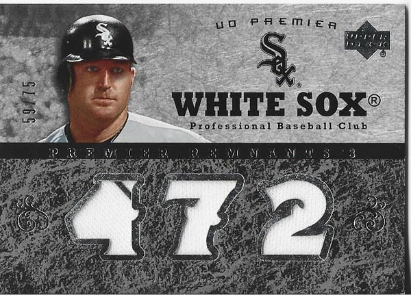 Jim Thome 2007 Upper Deck Game Used Jersey Card 59/75 #PR3-JT
