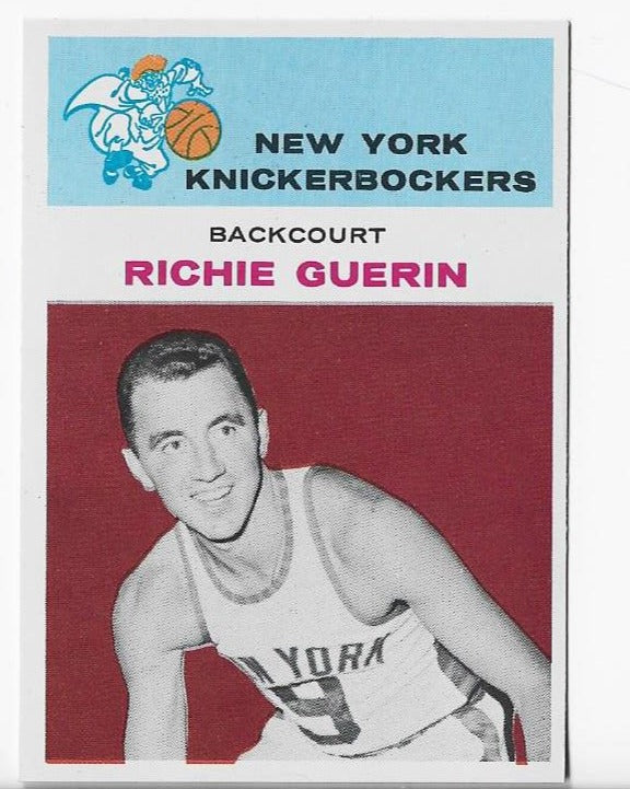 Richie Guerin 1961 Fleer Basketball #17 Card