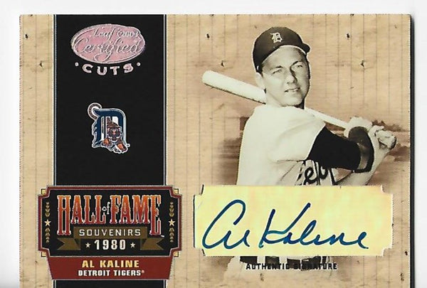 Al Kaline 2004 Donruss Hall Of Fame Souvenirs #HOF-31 (34/50) Autograph Card