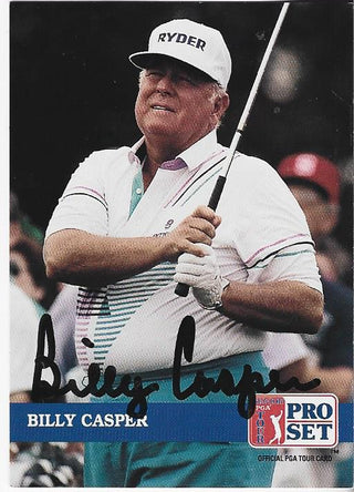 Billy Casper 1992 PGA Tour Autographed Card (JSA)