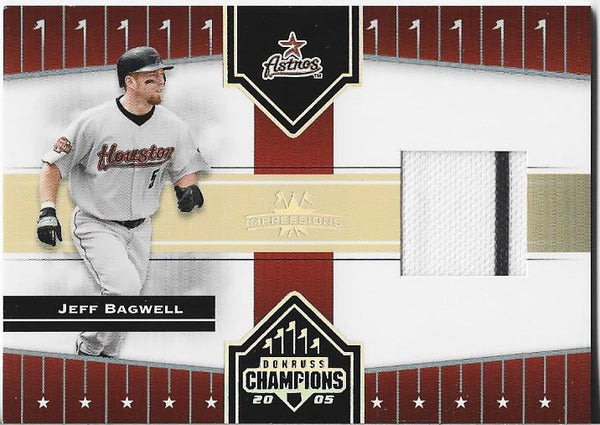 Jeff Bagwell 2005 Donruss Game Worn Jersey Card