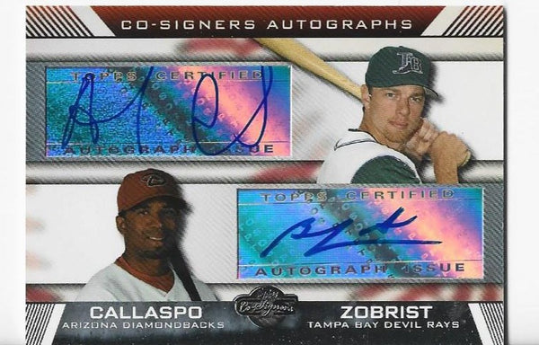 Alberto Callaspo / Ben Zobrist 2007 Topps #CS-CZ Co-Signers Dual Autographs Card