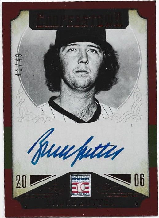 Bruce Sutter 2015 Panini Cooperstown Autographed Card