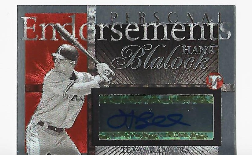 Hank Blalock 2004 Topps #PEA-HB Autograph Card | Hollywood Collectibles