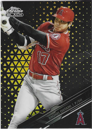Shohei Ohtani 2020 Topps Chrome Black Card 49/50 #14