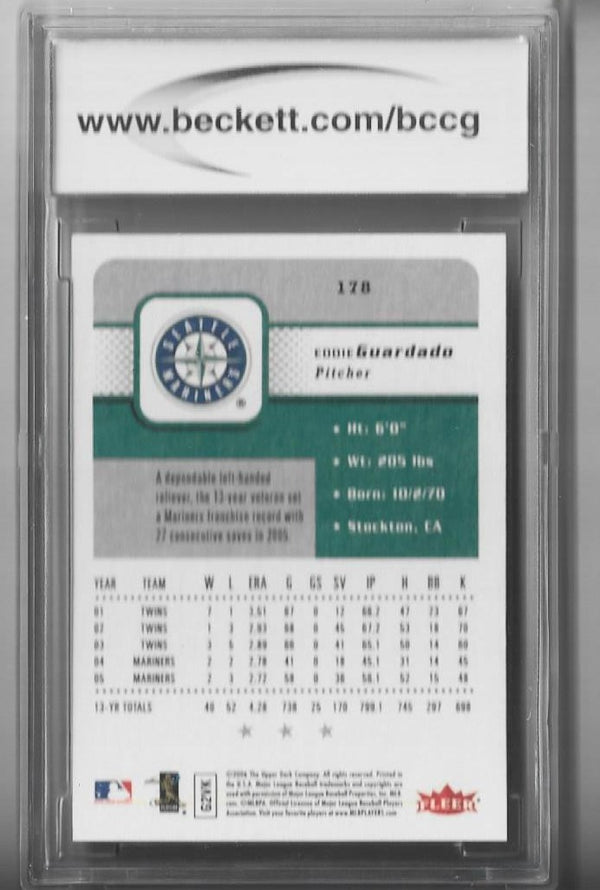 Eddie Guardado 2006 Fleer #178 (Beckett Grade 10 Mint Or Better) Card