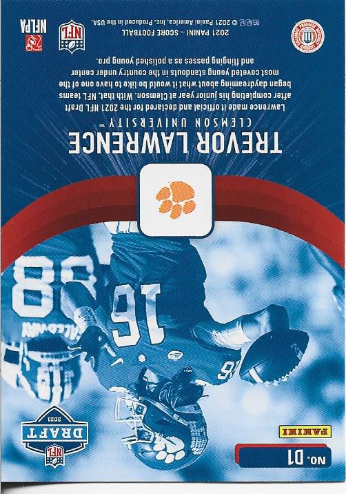 Trevor Lawrence 2021 Score Rookie Card