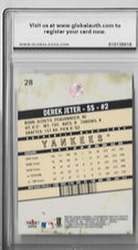 Derek Jeter 2005 Fleer Authentix #28 (Global Authority Grade 9.5 GEM MINT) Card