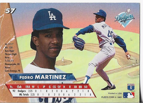 Pedro Martinez 1993 Fleer Card
