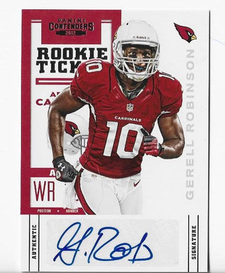 Gerrel Robinson 2012 Panini Contenders #139 Rookie Ticket Card