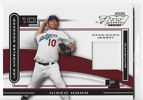 Hideo Nomo 2003 Playoff Piece Of The Game #POG-38 Jersey Card