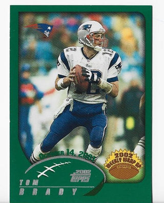Tom Brady 2002 Topps Weekly Wrap Up #295 Card