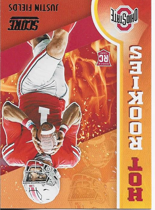 Justin Fields 2021 Score Hot Rookies Card