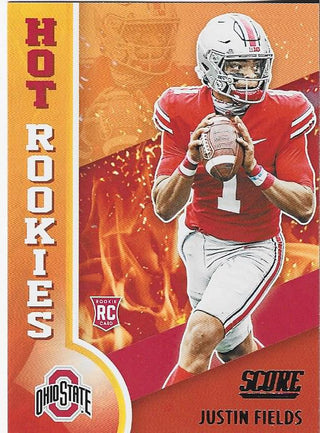 Justin Fields 2021 Score Hot Rookies Card
