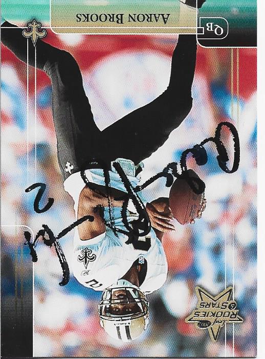 Aaron Brooks 2002 Donruss Autographed Card