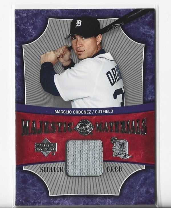 Magglio Ordonez 2005 Upper Deck Sweet Spot #MM-MO Majestic Materials Game Used Jersey Card