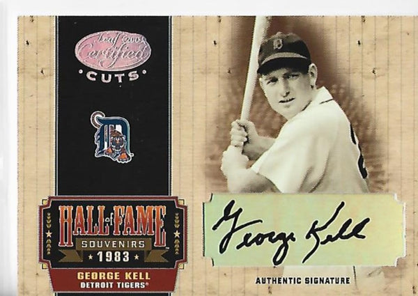 George Kell 2004 Leaf Certified Hall Of Fame Souvenirs #HOF-23 Autograph Card