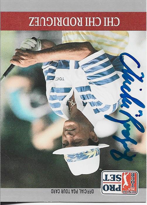Chi Chi Rodriguez 1990 PGA Tour Autographed Card (JSA)