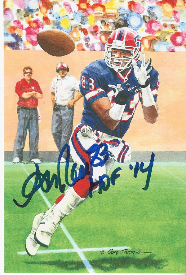 Andre Reed 2014 Hall of Fame Art Collection Autographed Picture (JSA Authenticated)