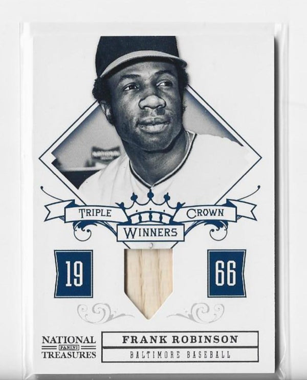 Frank Robinson 2012 Panini National Treasures #11 (40/99) Game Used Material Card