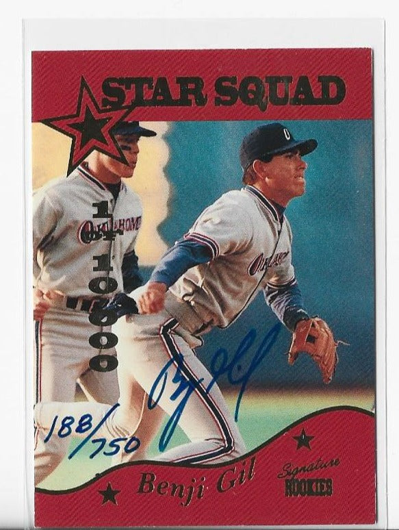 Benji Gil 1995 Signature Rookies Autographed Card #188/750