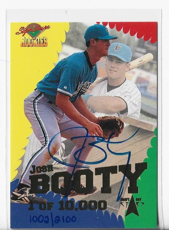 Josh Booty 1995 Signature Rookies Autographed Card #1002/2100