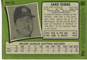 Jake Gibbs Topps 2020 Reprint Autographed Card