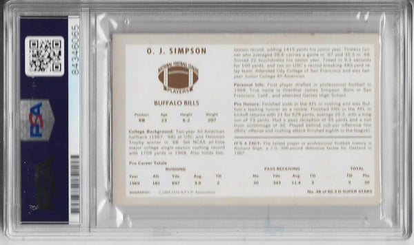 Vintage Autographed San Francisco 49ers Cards: Simpson
