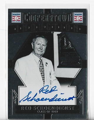 Red Schoendienst 2015 Panini Cooperstown #37 Autograph Card
